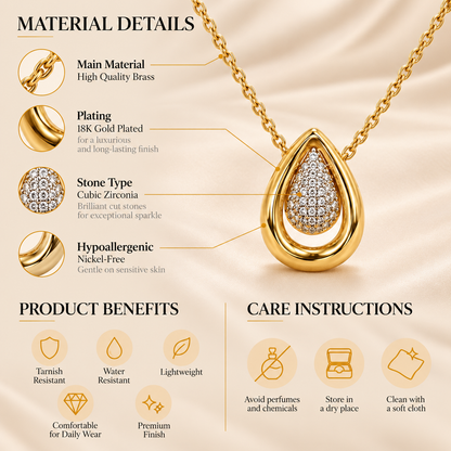 Radiant Drop Necklace