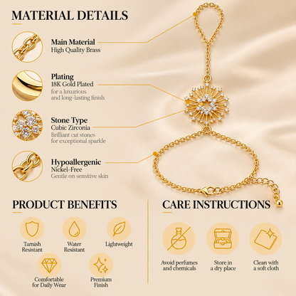 Sunburst Hand Chain