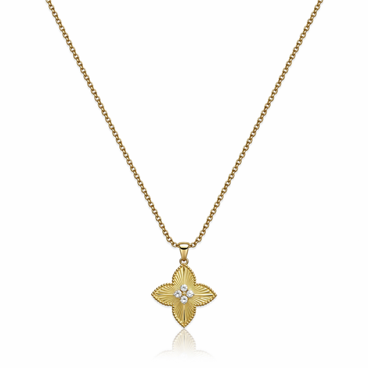 Floral Crystal Necklace