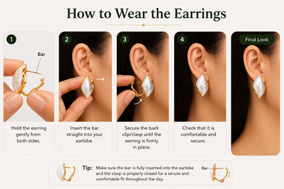 Luna Shell Stud Earrings