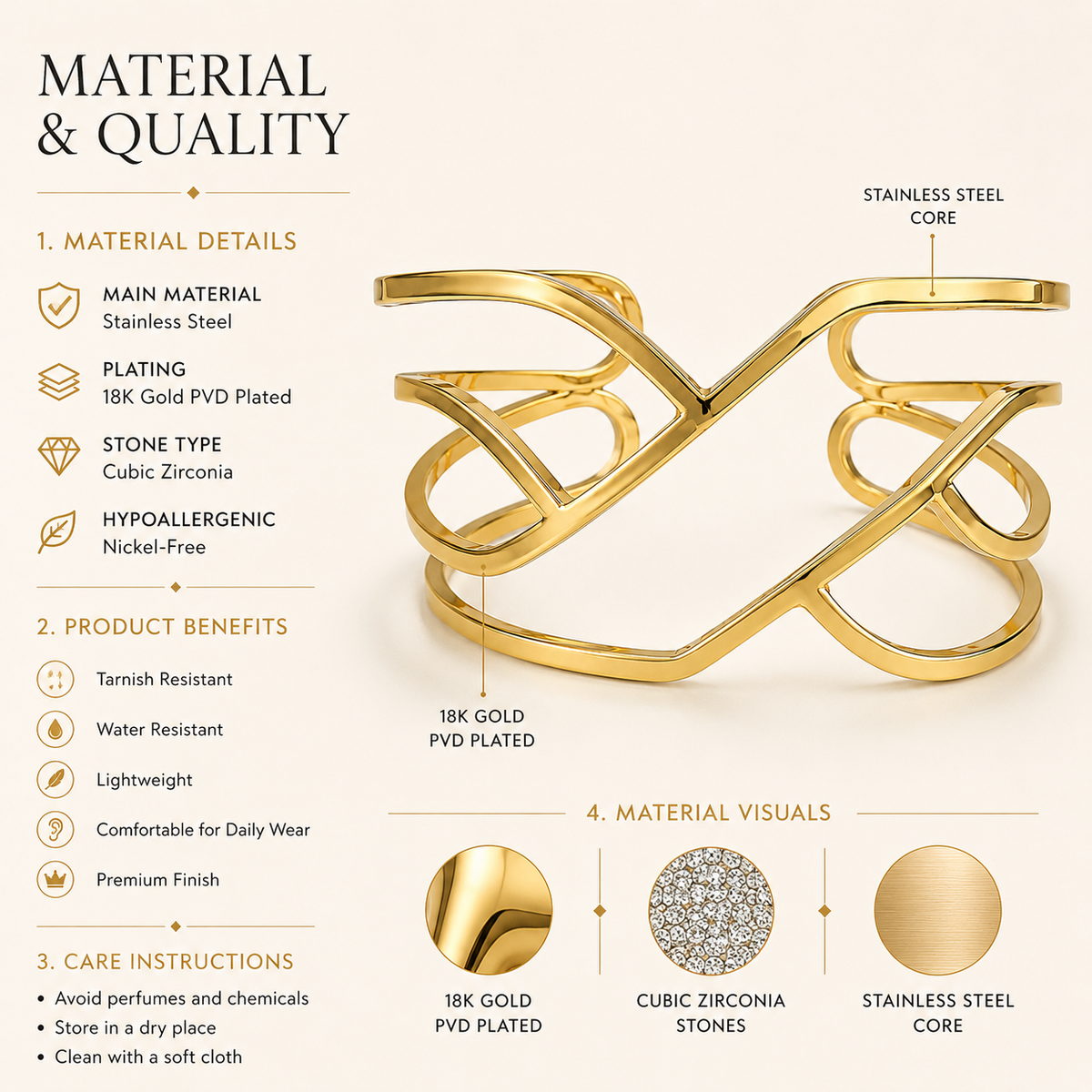 Infinity Wave Cuff