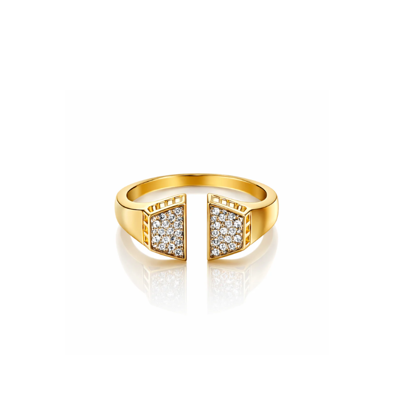 The Duo Edge Open Ring
