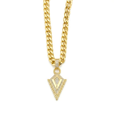 Royal Edge Pendant Necklace