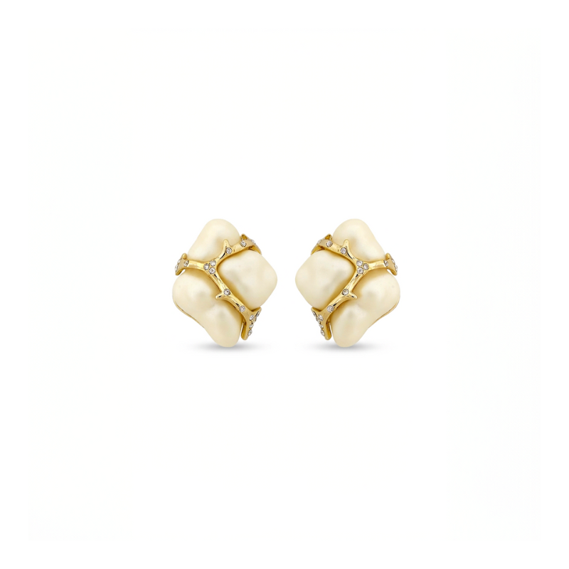 Ivory Knot Stud
