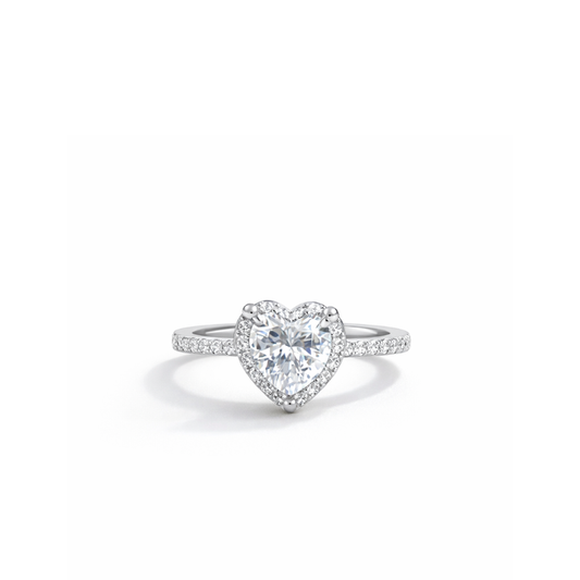 Heart Halo Spark Ring
